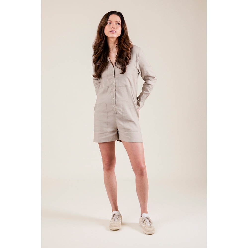 Le Marais Fulton Romper Tan‎ Size XS NWT